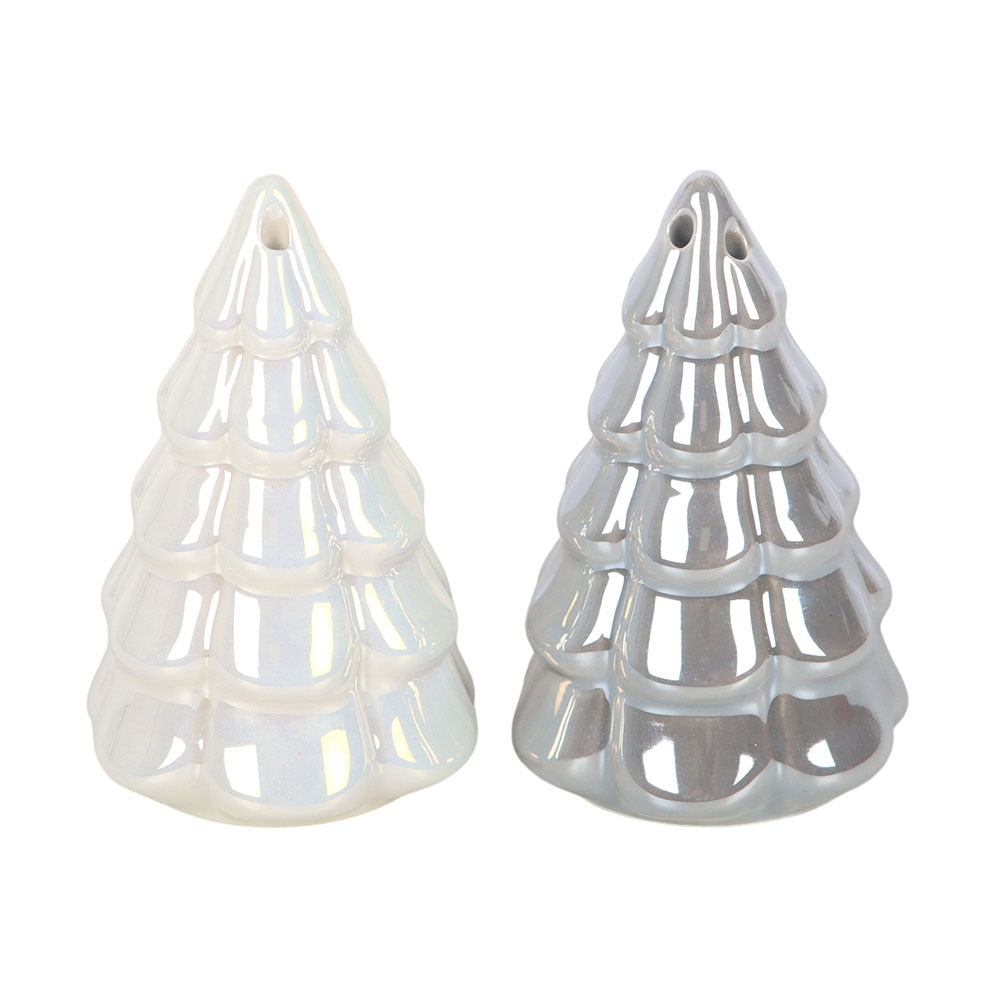 Something Different - Iridescent Fir Tree Salt and Pepper set - Multicolours